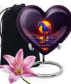 Heart-themed Horse Urn for human ashes