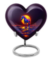 Heart-themed Horse Urn for human ashes