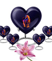 10-inch Abstract Heart Urn for horse ashes, 