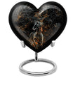 10-Inch heart-designed memorial urn for horse,