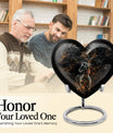 10-Inch heart-designed memorial urn for horse,