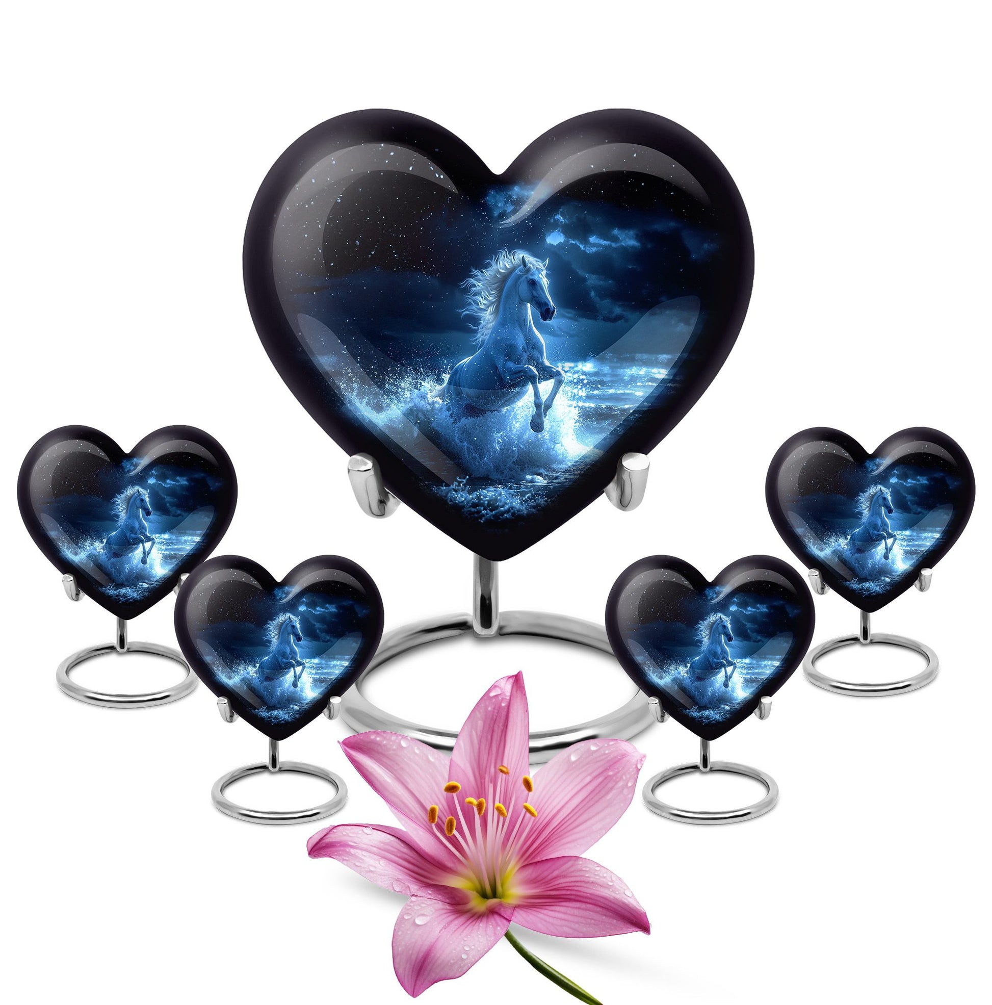 Heart Urn Horse Cremation Urn