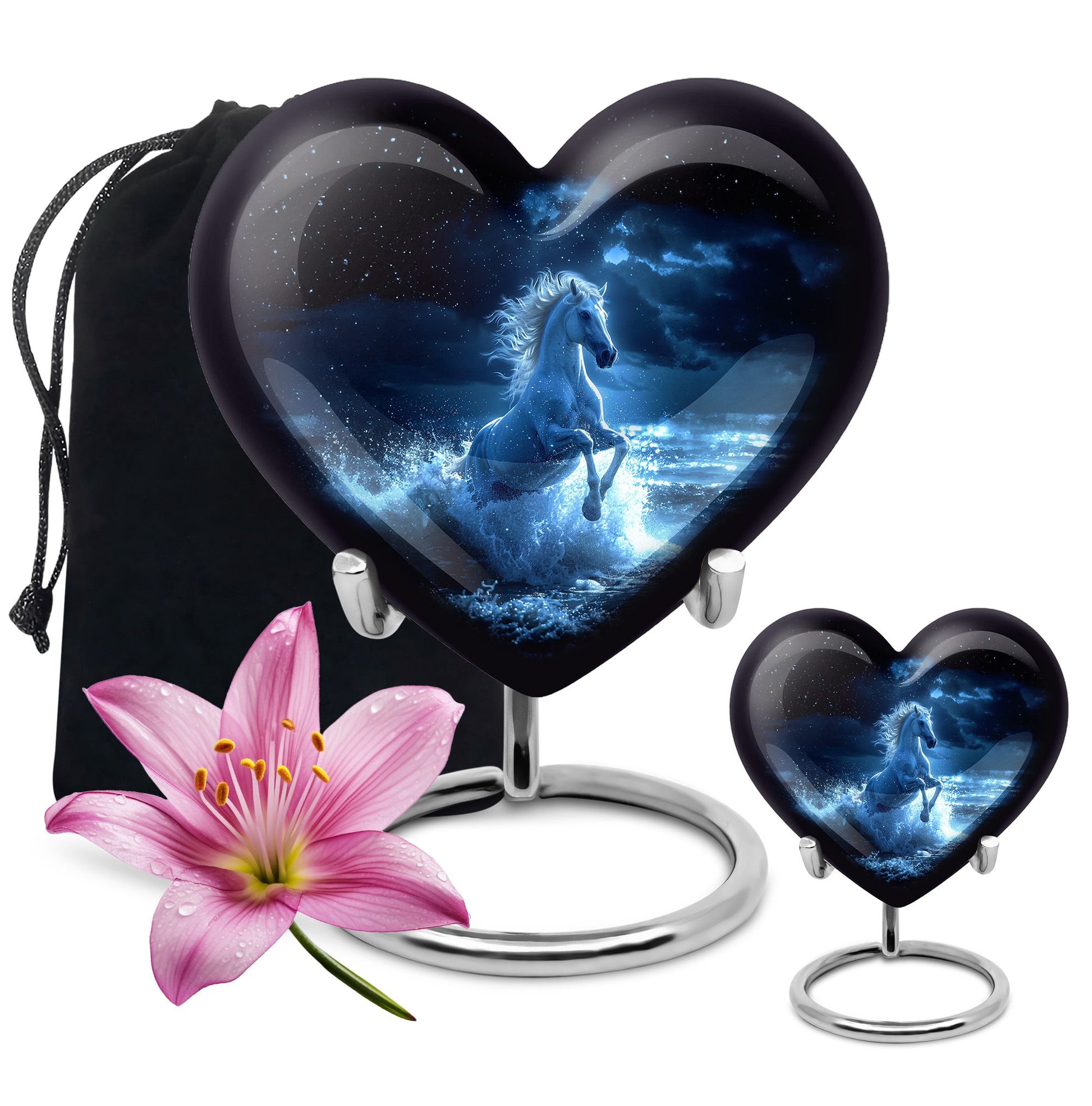 Heart Urn Horse Cremation Urn