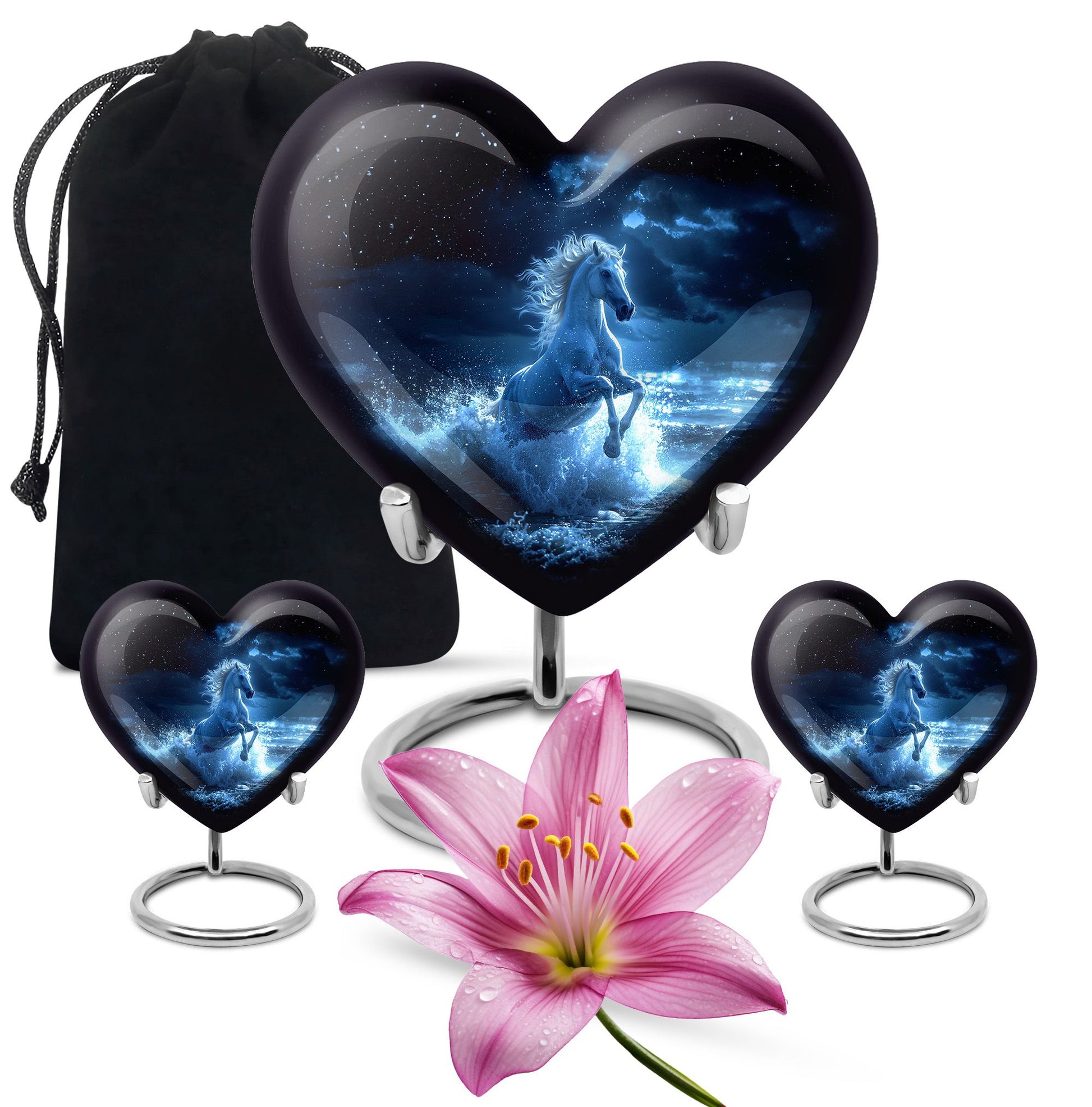 Heart Urn Horse Cremation Urn