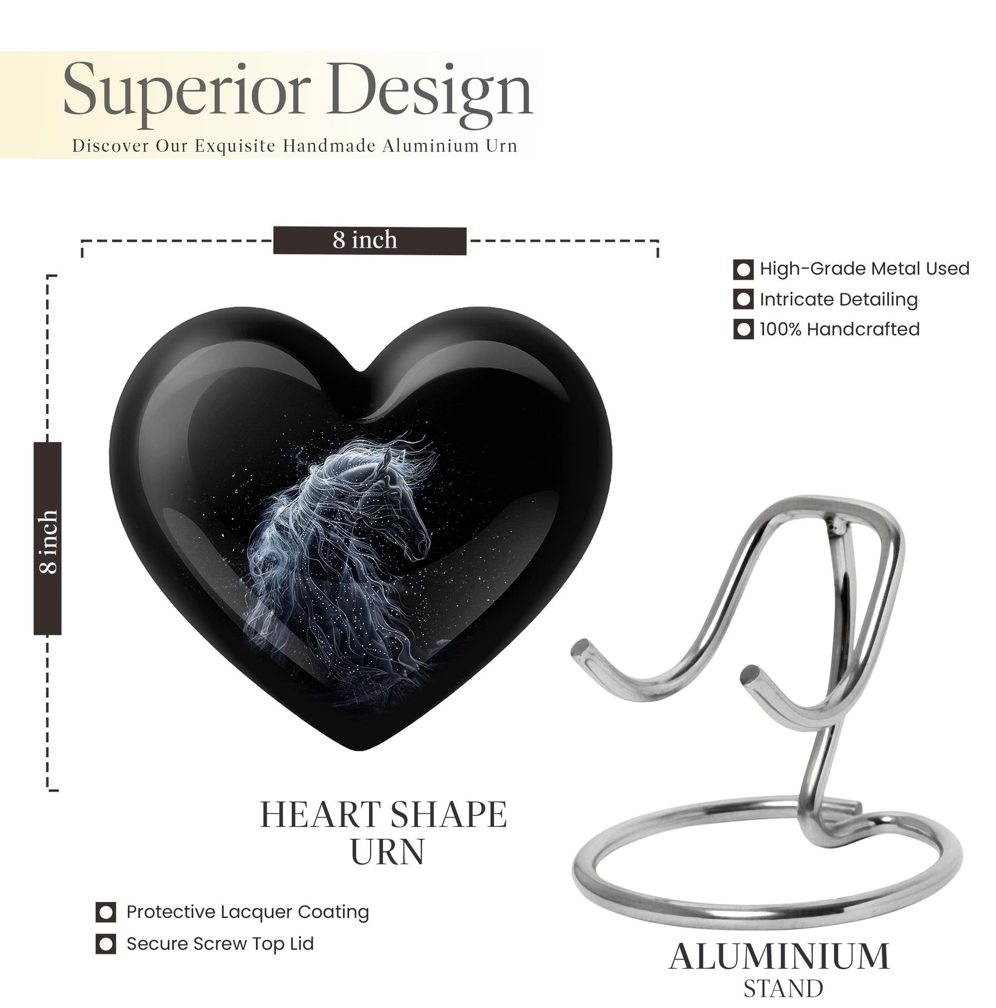 , memorial urn for adult female 