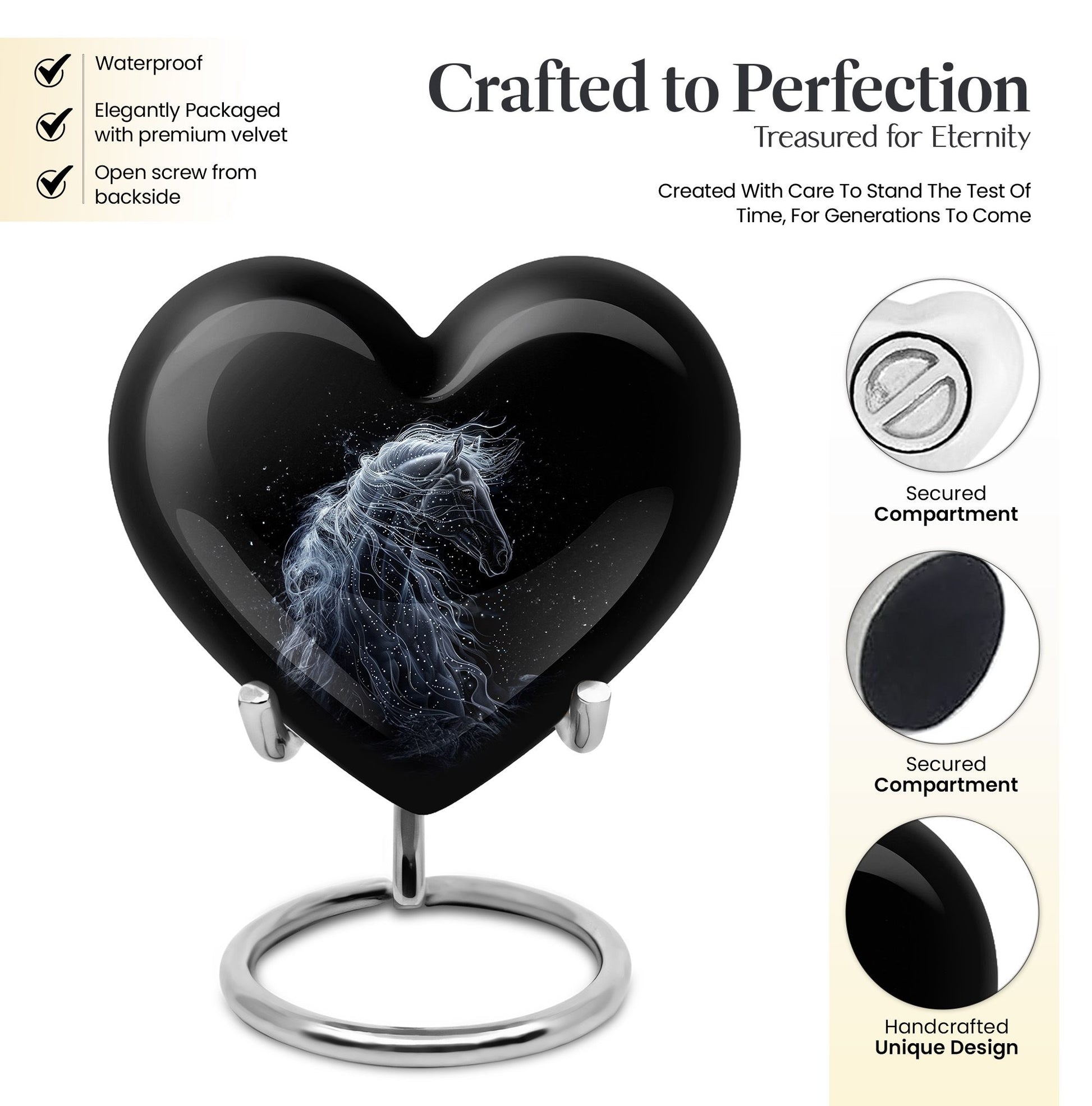 , memorial urn for adult female 