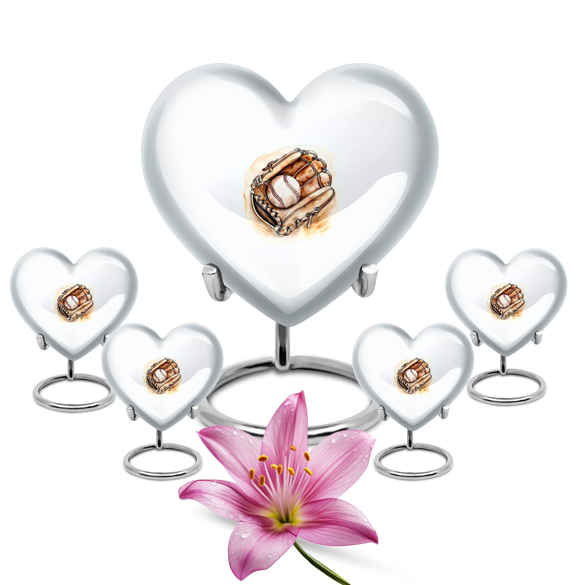 10-inch baseball cremation urn