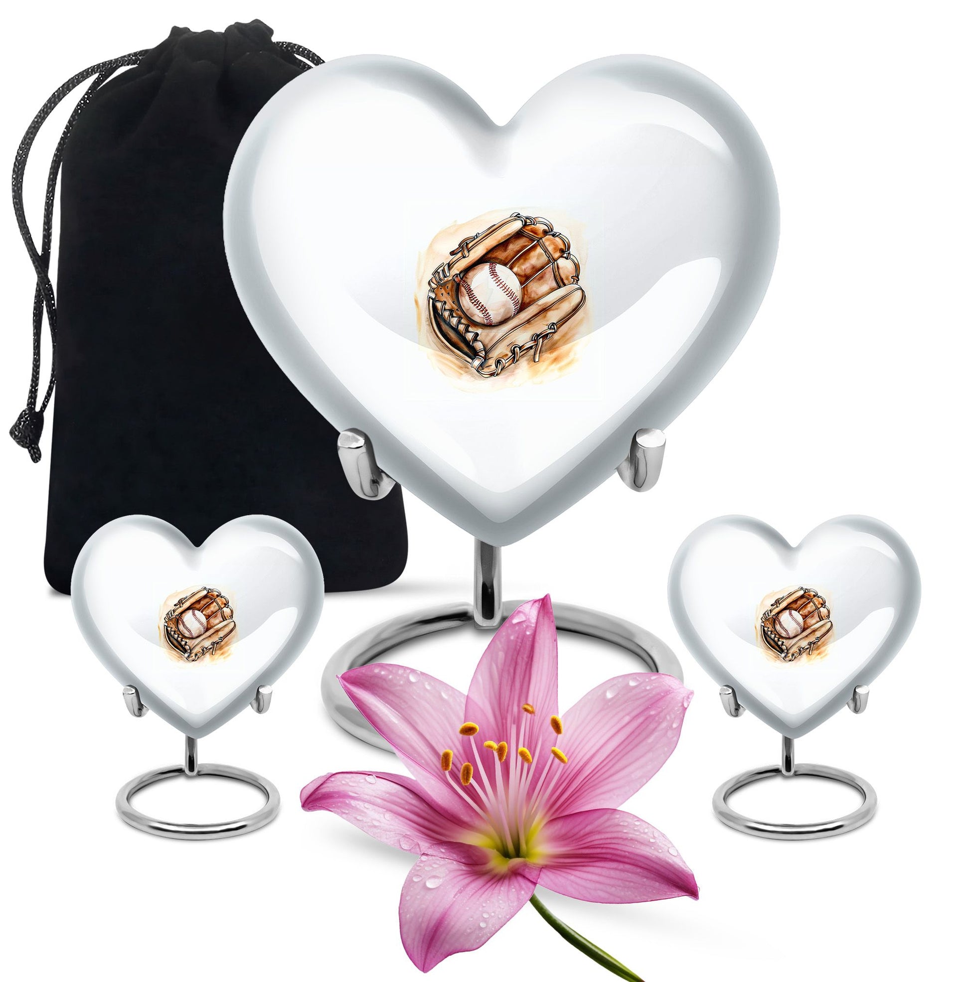 10-inch baseball cremation urn