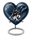 heart-shaped baseball urn for buria
