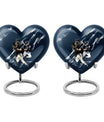 heart-shaped baseball urn for buria