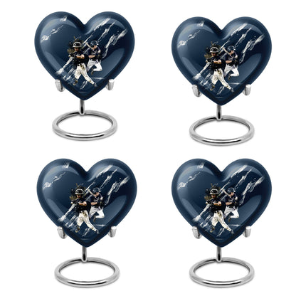 heart-shaped baseball urn for buria