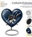 heart-shaped baseball urn for buria