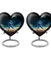 heart-shaped baseball urn