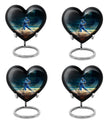 heart-shaped baseball urn
