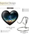 heart-shaped baseball urn