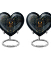 10-inch heart-shaped zodiac urn