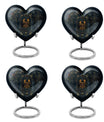 10-inch heart-shaped zodiac urn