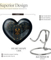 10-inch heart-shaped zodiac urn