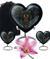 10-inch heart-shaped zodiac urn