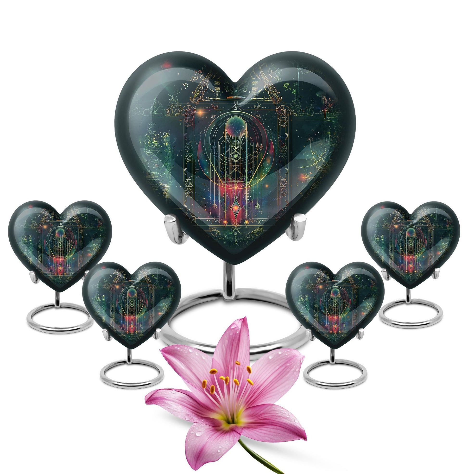 heart-shaped Zodiac Urn