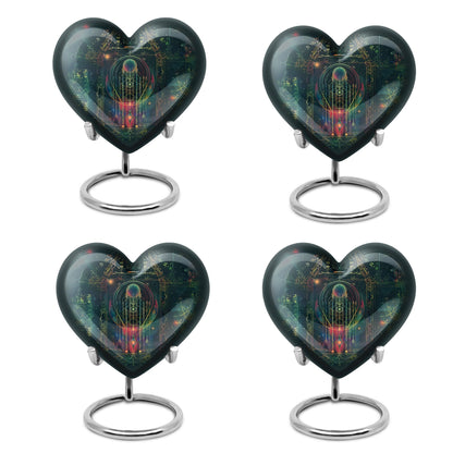 heart-shaped Zodiac Urn