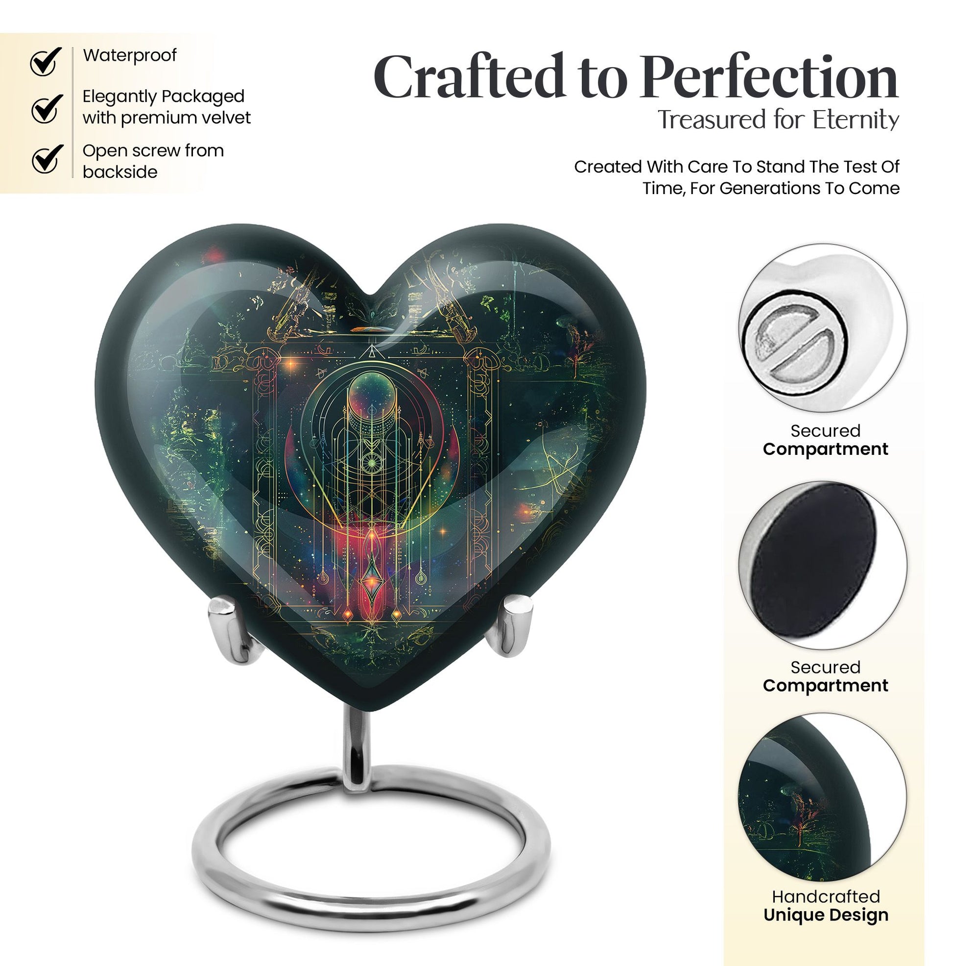 heart-shaped Zodiac Urn