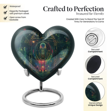 heart-shaped Zodiac Urn