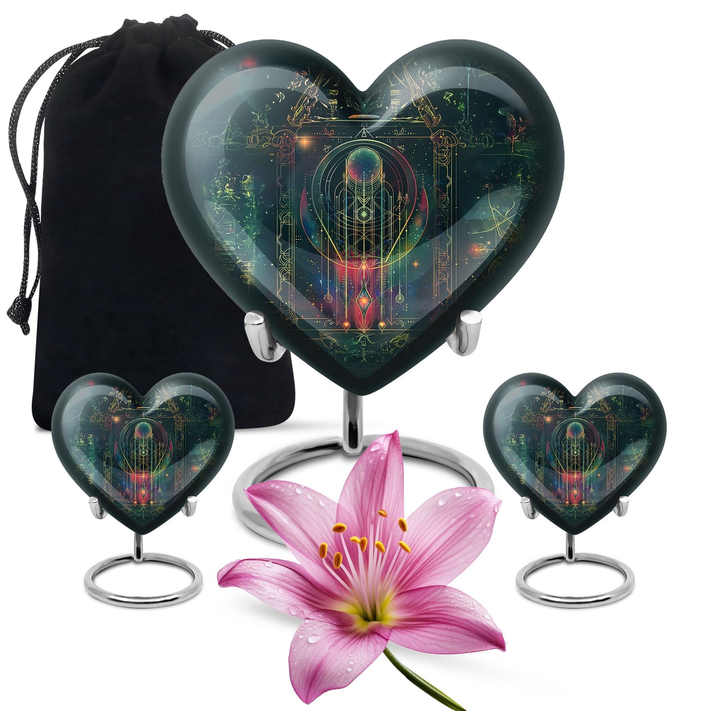 heart-shaped Zodiac Urn