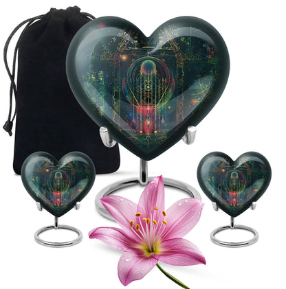 heart-shaped Zodiac Urn