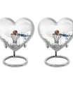 10-inch heart-shaped Basketball Urn for human ashes, 