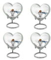 10-inch heart-shaped Basketball Urn for human ashes, 