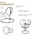 10-inch heart-shaped Basketball Urn for human ashes, 