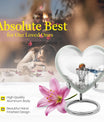 10-inch heart-shaped Basketball Urn for human ashes, 