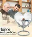 10-inch heart-shaped Basketball Urn for human ashes, 