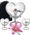 10-inch heart-shaped Basketball Urn for human ashes, 