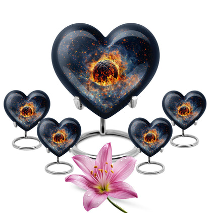 basketball-themed Heart Urn