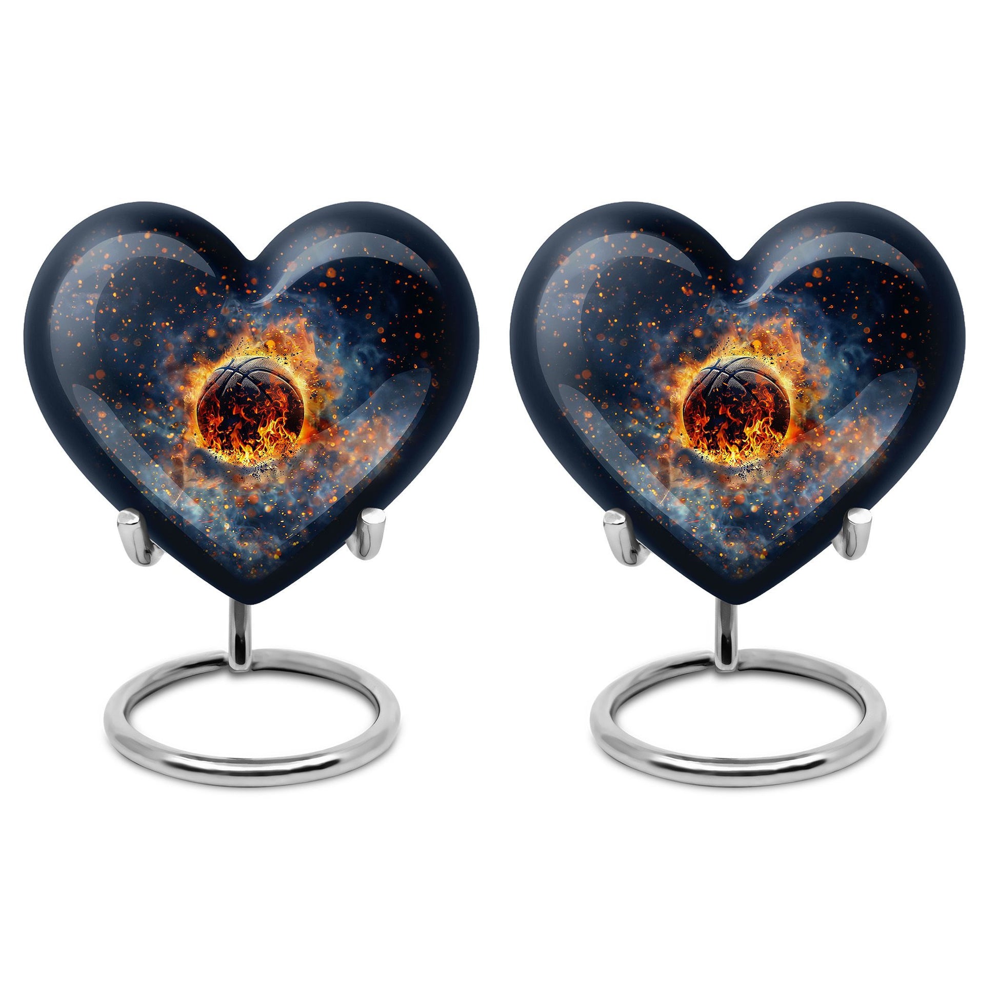 basketball-themed Heart Urn
