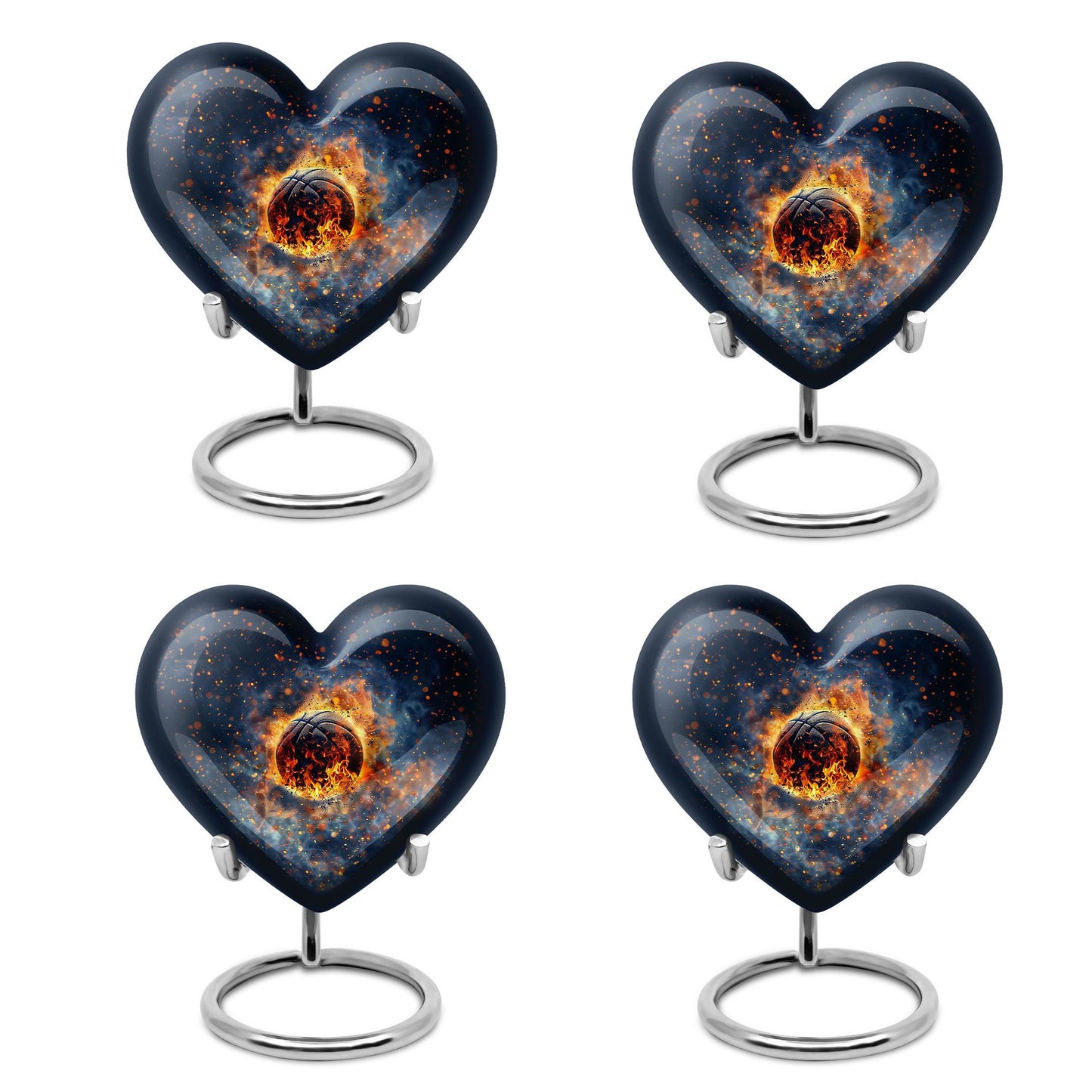 basketball-themed Heart Urn