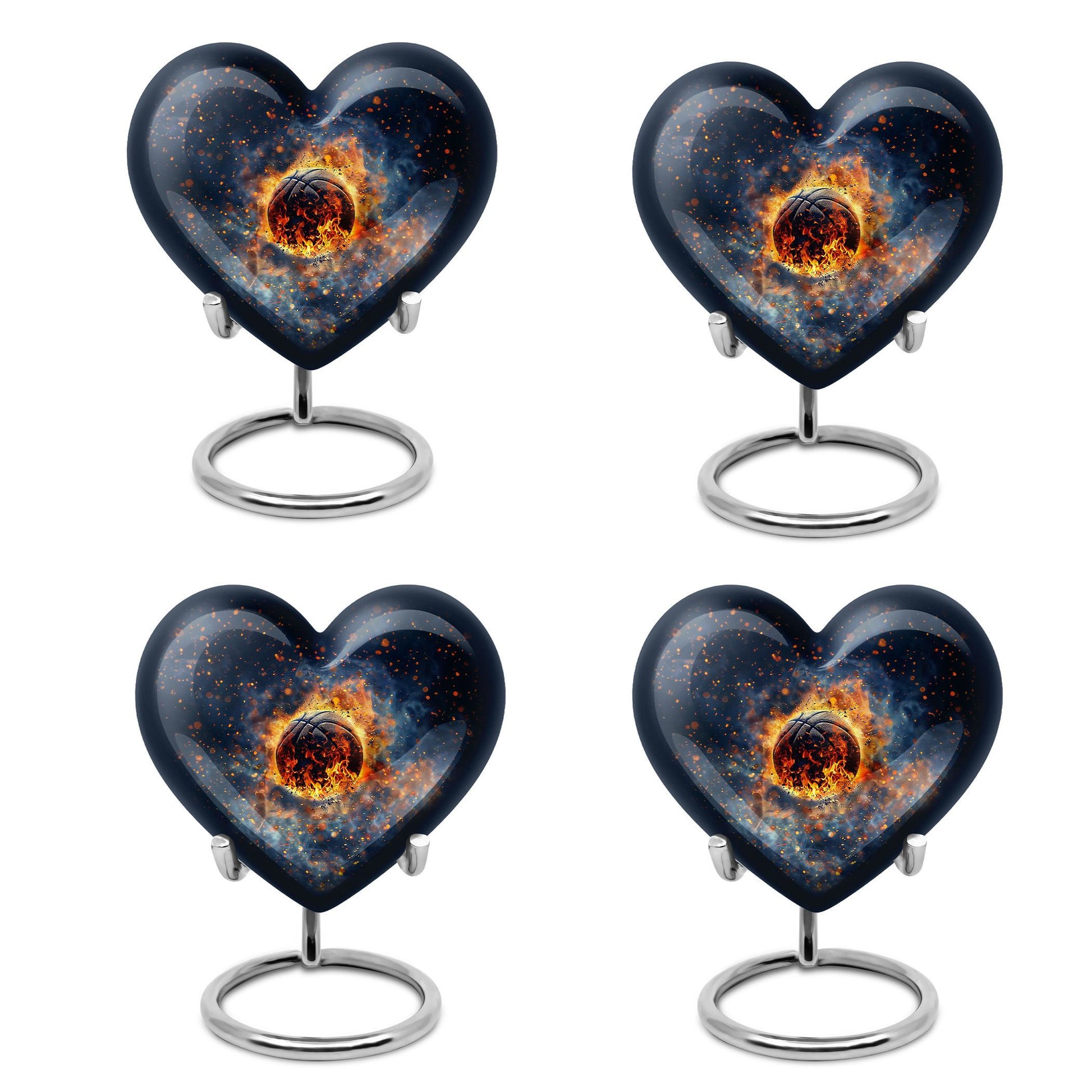 basketball-themed Heart Urn