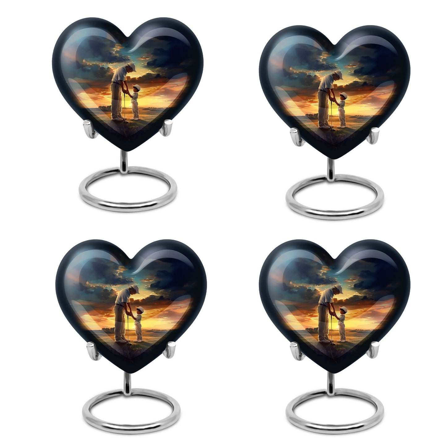  golf urn, large burial urn in abstract design 