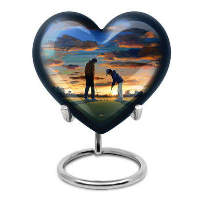  golf heart urn for adult female ashes,