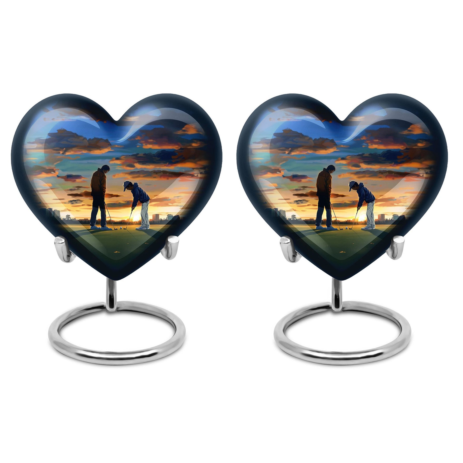  golf heart urn for adult female ashes,