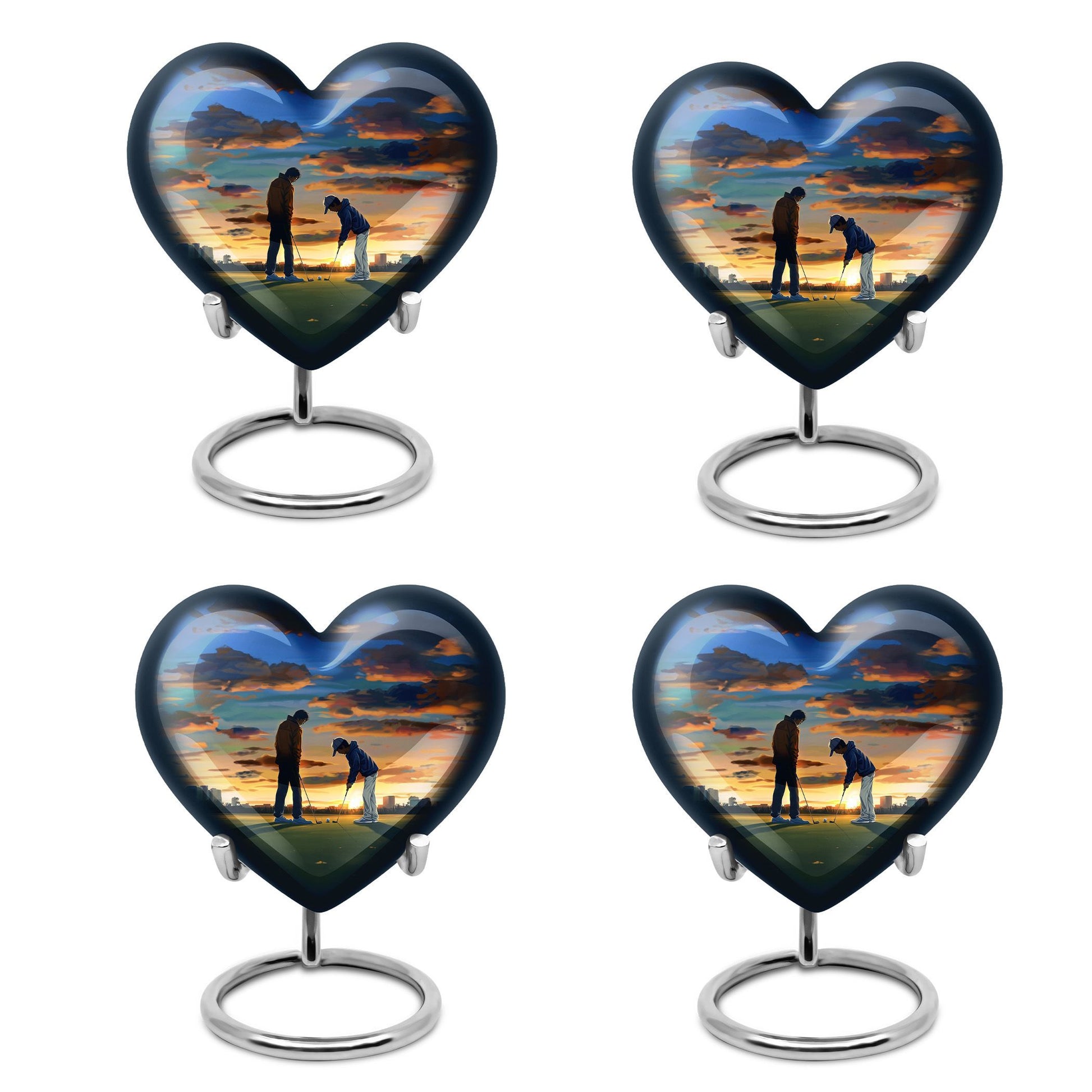  golf heart urn for adult female ashes,