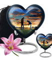  golf heart urn for adult female ashes,