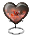 Heart Cardinal Bird Urn