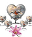 heart-shaped Cardinal Bird Urn