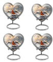 heart-shaped Cardinal Bird Urn