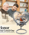 heart-shaped Cardinal Bird Urn