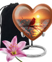 Cardinal Bird Heart Urn