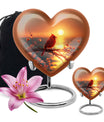 Cardinal Bird Heart Urn